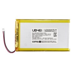 컴스 마트 6060100 리튬 폴리머 5000mAh 3.7V 배터리 UB461, 1개, 1개입