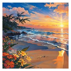 Monogent DIY 名畫風景繪畫套組 40 x 50 cm, 1個, Type A