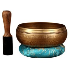 Dimis 西藏療癒頌缽 六字真言佛音缽 口徑20cm, 1個, 混色
