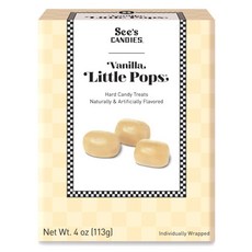 See's CANDIES 小棒棒糖 香草, 1個, 113g