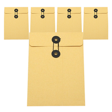 Ilsangsokbanzzak 環扣式設計信封 黃色, 5個, A5