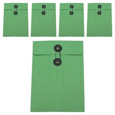 Ilsangsokbanzzak 環扣式設計信封 綠色, 5個, A5