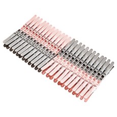 Moneyfull 防滑大容量曬衣夾 2款 x 24p組, 1套, 灰色, 粉紅色