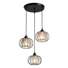 Honey Comb 蜂巢 工業風玻璃水晶 餐廳吊燈 三燈設計 可調高度, KC2219-125