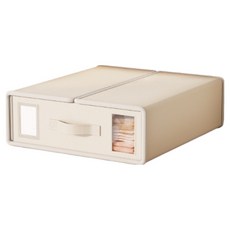 Sloen 善用空間折疊式多功能收納整理箱, 1個, 象牙白