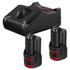 보쉬 Starter Kit 배터리 2.0Ah 10.8V 2p + 충전기 GAL 12V-40 1600A019RA, 1세트