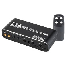 Coms Mart 4K 60Hz HDMI 2x2 矩陣切換器 音訊提取器, 1個, OU945