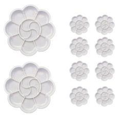 Flowcode美術顏料花朵調色盤, 10個, 12格