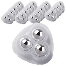 Slow&附著式旋轉三角滾輪 3.7*3.7cm, 透明, 20個