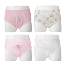 BASE ALPHA ESSENTIALS 女童款棉質三角內褲4件組