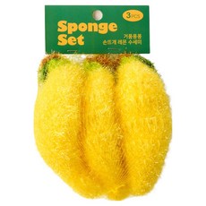 Modern House 泡沫豐富手工編織檸檬菜瓜布, 1入, 3個
