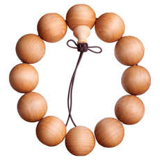 Dimis B簡潔的念珠 10mm, 側柏木, 1個