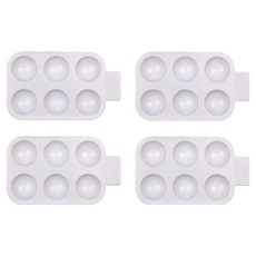 Flowcode 美術顏料調色盤, 6格, 4個