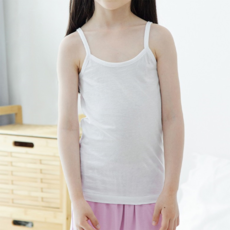 LollyTree 女童款棉質素色小可愛細肩帶背心 3件