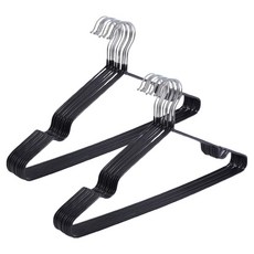 Cozywell 防滑無痕衣架, 黑色, 20個