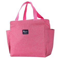 Baosre大容量便攜保溫保冷便當袋, 粉紅色, 1個