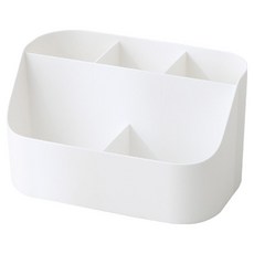 隔板多用途收納盒, 1個, 白色