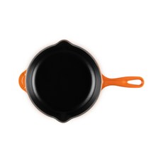 LE CREUSET 單柄 圓鐵煎盤 火焰橘 電磁爐適用, 1個, 20cm