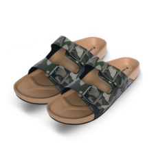 LOTTO 樂得 CAPRI 男款迷彩休閒拖鞋 290mm 綠迷彩