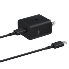 SAMSUNG 三星 25W快充旅充組 附C to C線 T2510XB, 黑色, 1組