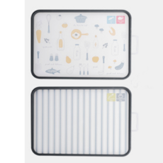 雙面超大高質感抗菌砧板, 1個, 廚具元素 白色