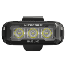 NITECORE 奈特科爾 多用途輕量AA頭燈 HA15 UHE 400流明 紅白光 附收納袋 + 原廠充電電池, 黑色, 1個
