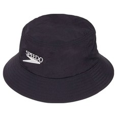speedo 男女通用LOGO漁夫帽 SE12320, BLACK, 1個