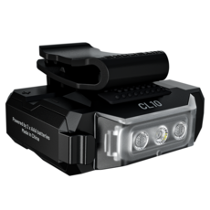 NITECORE 奈特科爾 多用途輕量夾燈 CL10 45流明 紅藍閃 180度調節 附AAA電池, 黑色, 1個