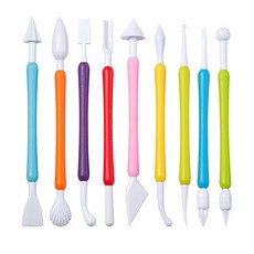 翻糖蛋糕雕刻筆9件組 混和顏色, 1組