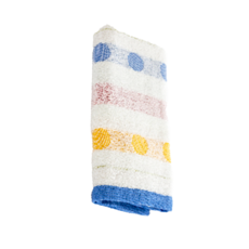 SHING LONG TEXTILE 台灣興隆毛巾 多彩圓點擦髮巾, 藍色, 吸水速乾, 柔軟舒適, 1條