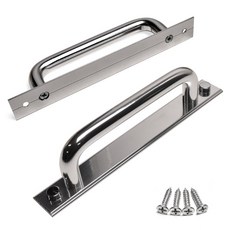 Sonjabisesang 14Φ 簡約基本款板式把手 P128, 2個, 鉻色