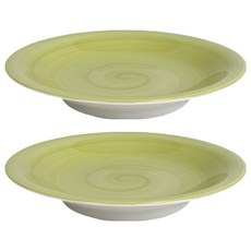 Paulers Bloom Green 中盤, 2個, 綠色 + 白色, 盤子 2入