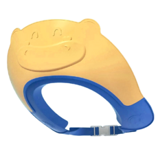 LILIKOKO 哩哩摳摳 兒童款浴帽 防水護耳 可調節頭圍 安全材質, 1個, 小牛藍色