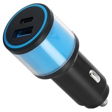 Acepeed車用霓虹氛圍燈快速充電器車充USB+C型 AP19, 單品, 天空