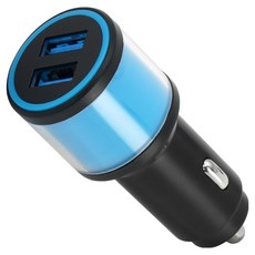 Ace Speed車用霓虹氛圍燈快速充電器車充USB+USB AP19, 單一商品, 天空藍