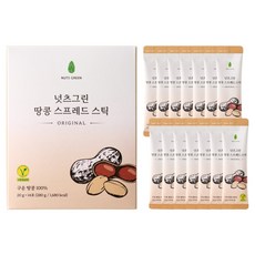 넛츠그린 짜먹는 저당 땅콩 스프레드 스틱 14p, 280g, 1개