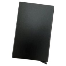 허니몰 알루미늄 합금 자동 팝업 RFID 명함 홀더, 블랙
