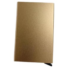 허니몰 알루미늄 합금 자동 팝업 RFID 명함 홀더, 골드