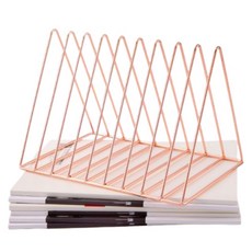 고나비 심플 삼각 LP거치대, 로즈골드