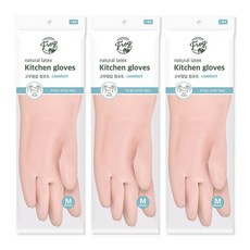 SINCERELY Frog 橡膠手套 嫩粉色 中(M)尺寸, 3雙