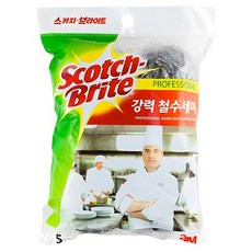 3M Scotch-Brite 百利 不銹鋼鋼刷, 5個, 1袋