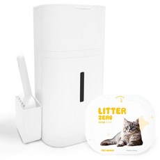 PETs NOLOGY 貓用一鍵式貓砂盆 Litter Zero, 1個, 白色