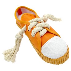 doongdoongpet 狗狗玩具 堅固耐用拉扯遊戲 嗅聞鞋, 1個, 橘色