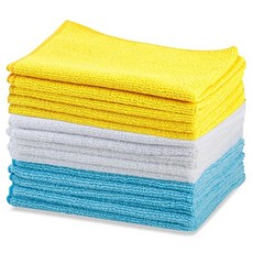 Underboss 多用途超細纖維手抹布 3款 x 5入組, 1套, 黃色, 藍色, 白色