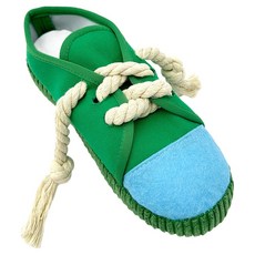 doongdoongpet 狗狗玩具 堅固耐用拉扯遊戲 嗅聞鞋, 1個, 綠色