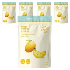 LaBalance 高蛋白餅乾 芒果&香蕉口味, 5包, 40g