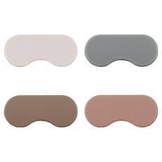 FLaiTO 矽膠絎縫餐具墊4件組, 1套, 象牙白, 灰色, 棕色, 磚紅色