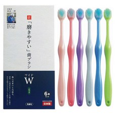 타나베 일본 장인칫솔 와이드 보통 LT-56, 6개입, 1세트