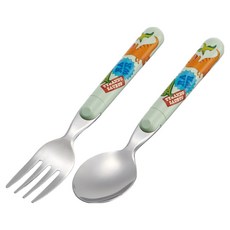 Skater 兒童用 SFR1 餐匙 + 叉子 S 套組, 1套, 恐龍, 湯匙 + 叉子