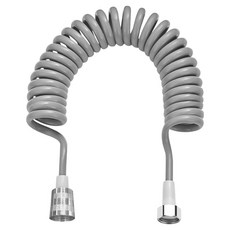 월드크린 욕실 베란다 스프레이건 호스줄, 5m, 실버